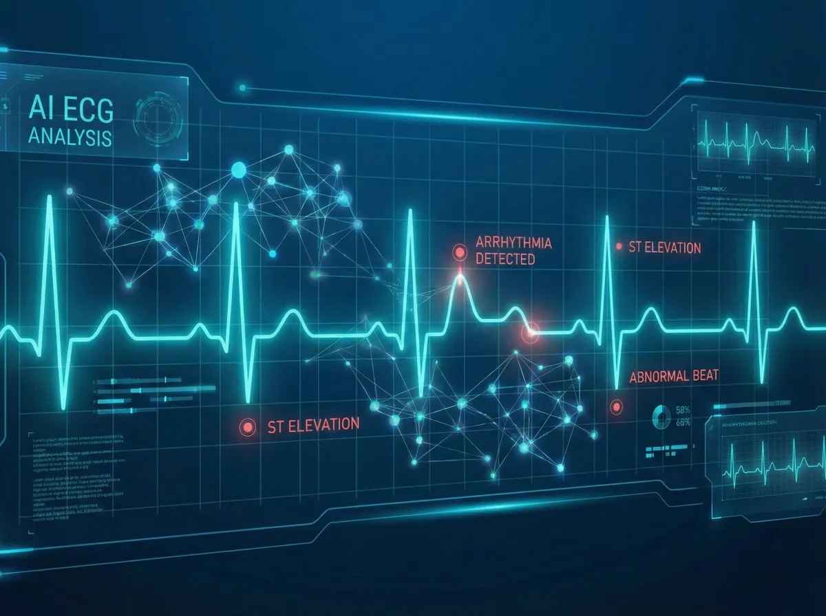 卫和AI心电监护大模型WH-ECG GPT数据分析大屏
