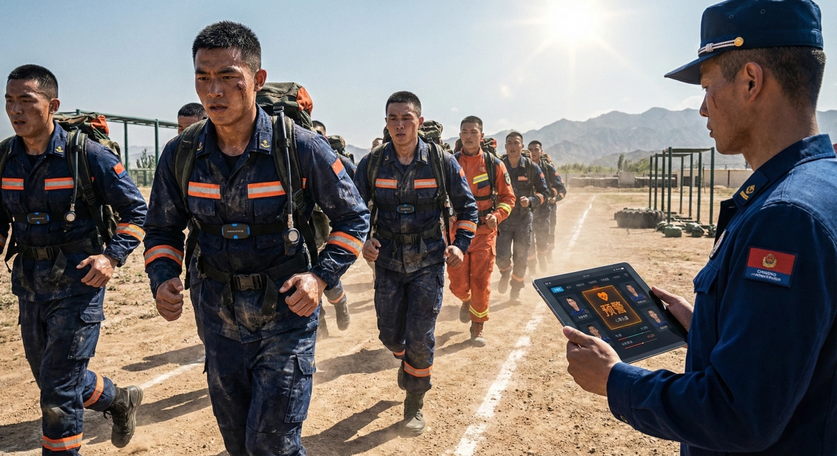 军警消防特殊行业智能服装holter实时健康监测